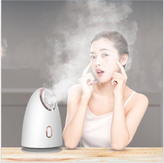 TDR-Gezichtsdampkap voor schoonheidsverzorging - Facial Steamer - Gezichtsstomer - Gezichtsreiniging - gratis Elina Aloë Vera Handcrème en Mee-eters & Acne Verwijderen Set - Wit