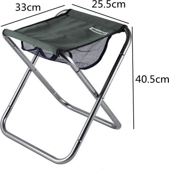 Lichtgewicht Aluminium Opvouwbare Campingkruk 150 kg