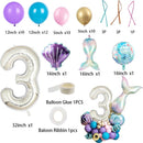 Unikorf Digitale Zeemeermin Ballon Set 3 jaar