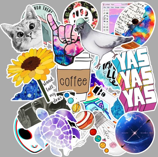 103 Graffiti Stickers - Waterdichte Stickers voor Laptop en