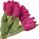 10stuks Prachtige kunst tulp-Realistische Uitstraling - Duurzaam en Onderhoudsvriendelijk- rozerood