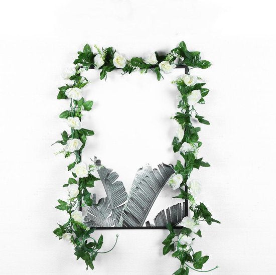 Rozen Slinger 2 Stuks - Kunstbloemen Balkon Decoratie 145cm