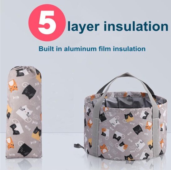 Opvouwbaar waterdicht bad 21L - geschikt voor voetenbad