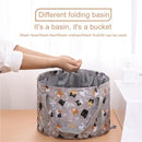 TDR - Opvouwbaar waterdichte bad - geschikt voor voetenbad / kleren wassen / etc - 21L - Gray