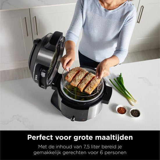 Ninja Foodi OL550EU Multicooker - 11 Kookfuncties - 6 Liter - Inclusief Airfryer, Stomen, Grillen, Pressure