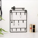 Stijlvolle Metalen Sleutelrek met 11 Haken-Wandorganizer-Ruimtebesparend - Duurzaam 25.5x16cm zwart