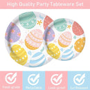 81-delige Kleurrijke Feestdecoratieset Pasen met Tafelkleed