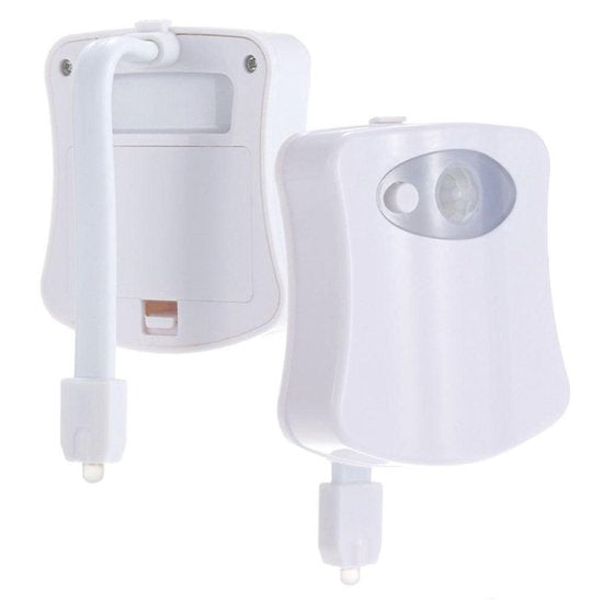 Toiletpotverlichting LED met Bewegingssensor - 8 Kleuren WC Nachtlamp - Toiletlamp op Batterij