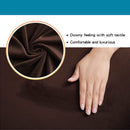 2 stuks waterdichte stoelhoezen eetkamerstoel - donkerbruin