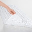 Antislip PVC Badmat met Zuignappen 100x40CM - Wit
