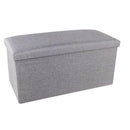 Opvouwbaar opbergbank -zitbank met opbergsysteem-grijs 76 * 38 * 36cm