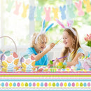 81-delige Feestdecoratieset voor Pasen - thema feest met tafelkleed-Kleurrijk, Schattig en Sfeervol