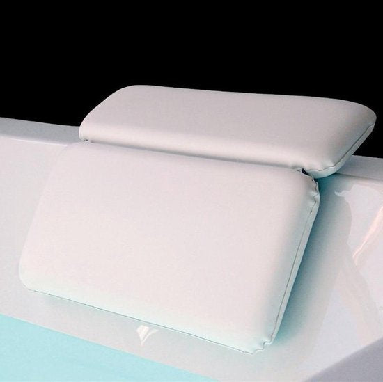 Luxe Bad kussen Met 7 Anti-Slip Zuignappen-Orthopedisch Hoofd, Nek & Schouders Steun-Heerlijk Voor In Bad en Jacuzzi-Waterdicht -wit