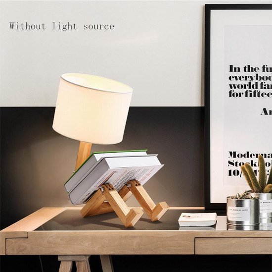 LED bureaulamp met boekenhouder - Scandinavisch design
