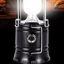 Xtraworks -2 in 1 Multifunctionele Solar LED Campinglamp-Lantaarn-zwart