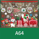 Kerst Raamstickers met kerstbomen， kerstballen en Kerstfigur