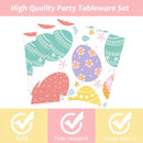 81-delige Kleurrijke Feestdecoratieset Pasen met Tafelkleed