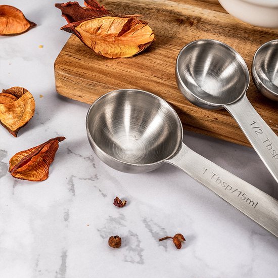 Unikorf 9-delige RVS maatlepels - diverse maten