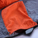 TDR-Hangmat met klamboe 260*140cm-Muggennet-ultralicht/ draagbaar -oranje en lichtgrijs