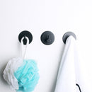 4x Zelfklevende Handdoekhaakjes Zwart - Modern Aluminium