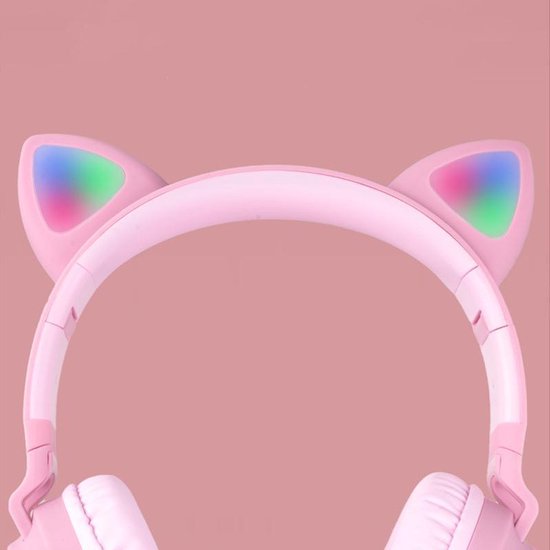 Draadloze Bluetooth Over-Ear Koptelefoon voor Kinderen - Roz