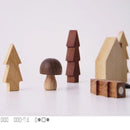 houten Sleutelkastje met zwarte haakjes-decoratieve sleutelrek-6 haakjes