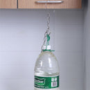 5stuks Ruimtebesparende Kledinghangers met RVS Ketting - 13 Ringen per Ketting voor een Georganiseerde Garderobe-zilver