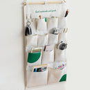 Multifunctionele Hangende Opbergtas – 12 Vakken – Katoenen Wandorganizer (45 × 74 cm)