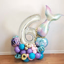 Unikorf Digitale Zeemeermin Ballon Set 6 jaar Decoratie