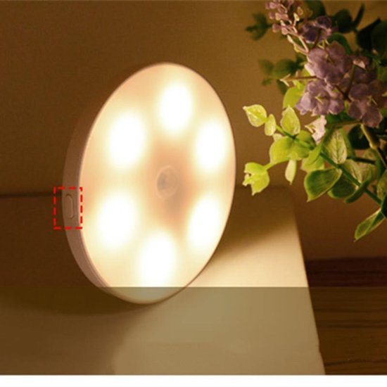Draadloze LED-plaklamp 12 mm met bewegingssensor, timer, dim