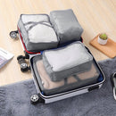 9 delige reisopbergtassenset-Packing Cubes-Bagage organizers- Duurzaamheid en Stijlvol Reizen- grijs