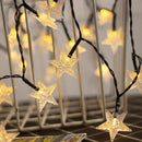 Zonne-energie Tuinverlichting 12m 100 LED Warm Wit