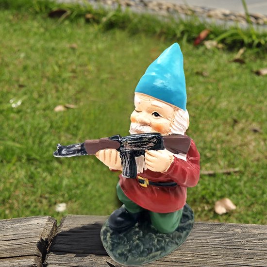 3delige Set Gedetailleerde Militaire Gevechtstuinkabouters i