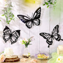 Metalen Vlinder Wanddecoratie 3-pack – Modern Zwart – Binnen & Buiten – 3D Effect – Uniek Design – afbeelding 13
