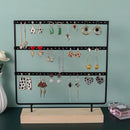 72 Gaatjes Oorbellenrek - 3 Niveaus - Duurzaam Metalen