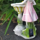 Betoverend Bloemenelfje-tuinbeeld - Zonne-energie Lamp voor een Magische Atmosfeer 17 x 12 x 29 cm