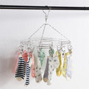 RVS Droogcarrousel met 20 Knijpers - Voor Georganiseerd Drog