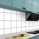 Keuken anti-olie sticker eenvoudig wit raster 60CM*5M