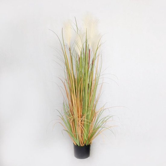 Realistische Pampasgras Kunstplant - Herfstkleuren - 90 cm