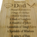 Bamboe Snij- & Serveerplank 'vaderliefde' - 28x22 cm