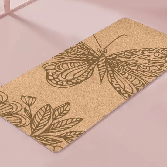Yogamat kurk TPE 183x66x0,5 cm - biologisch afbreekbaar
