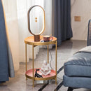 TDR - Nordic simple dubbellaagse kleine salontafel goud