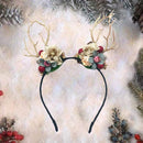 Prachtige Handgemaakte kerst Haarband met Bloemen- en Bessen