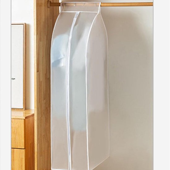 2-Stuks Stofkap voor Kleding Frosted Driedimensionale Stofkap Opbergtas Middelgroot 60*30*110 CM( 2 Stuks)