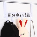 TDR-Deurkapstok Met 6 Haken-Deurhanger-Kapstok Hangend -wit