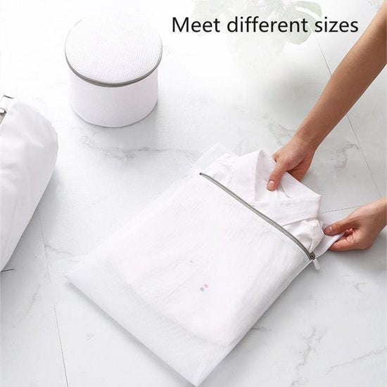 TDR - Waszak 7 Delig - 5x mesh waszak (1x 50x60 cm - 1x 60x60 - 1x 40x50 cm - 1x 30x40 cm - 1x 23x30 cm) - 1x mesh cilinder 15x16 cm, 1x half cirkel 19x17 cm