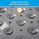 PVC Antislip Badmat met Zuignappen - 100x40CM - Grijs