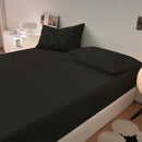 Tweepersoons Matrashoes - Ademend & Antibacterieel - Waterdicht - Bescherm uw matras tegen vloeistoffen & allergieën200*220+30CM -zwart