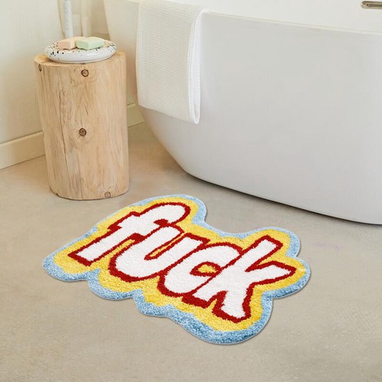 Opvallend Design Tapijt voor badkamer en slaapkamer-Premium Polyester met Antislip Onderkant- Levendige Stijl voor Modern Interieur 39*58CM