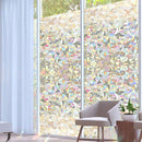Statische lijmvrije glasfolie 3D schaal-Anti inkijk-Zelfklevend- Zonwerend-Regenboog- 90x200CM